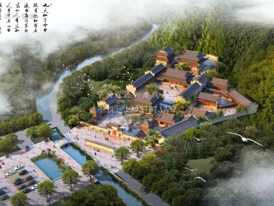 兴宁资教寺总体建筑规划方案图